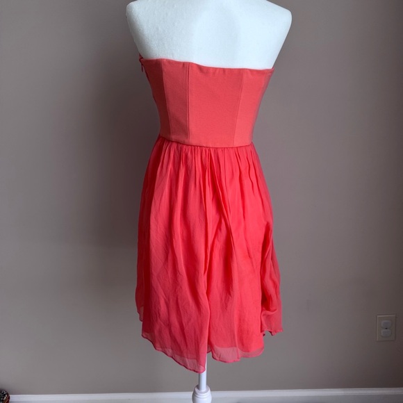 DIANE VON FURSTENBURG Asti Short Strapless 100% Silk Babydoll Dress wedding - Picture 3 of 13